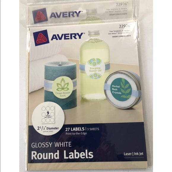 Avery Fancy Printable Labels Arts & Crafts, Christmas Gifts Hobbies Organization - Picture 3 of 5